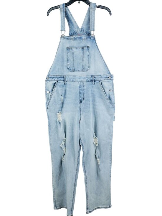 NOBO Denim - NoBo Overalls Juniors Size XXXL/21 Destroyed Stretch